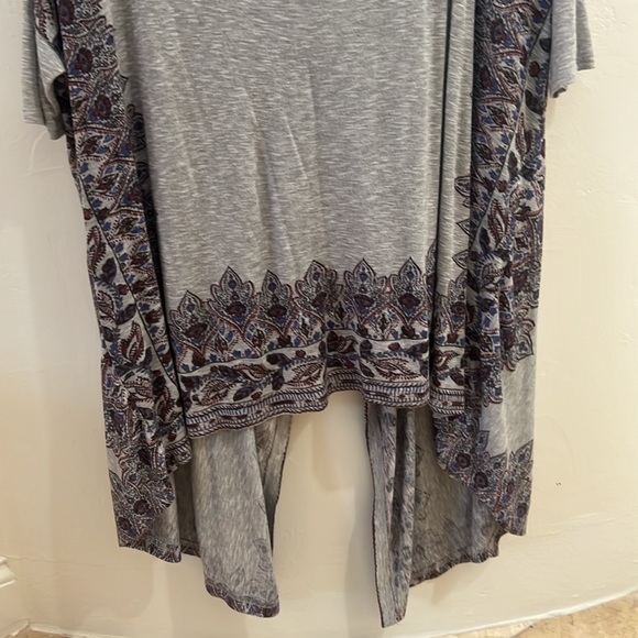 Free People Pick Me Up Hear Her Boho Oversized Top Size XS - Picture 8 of 10
